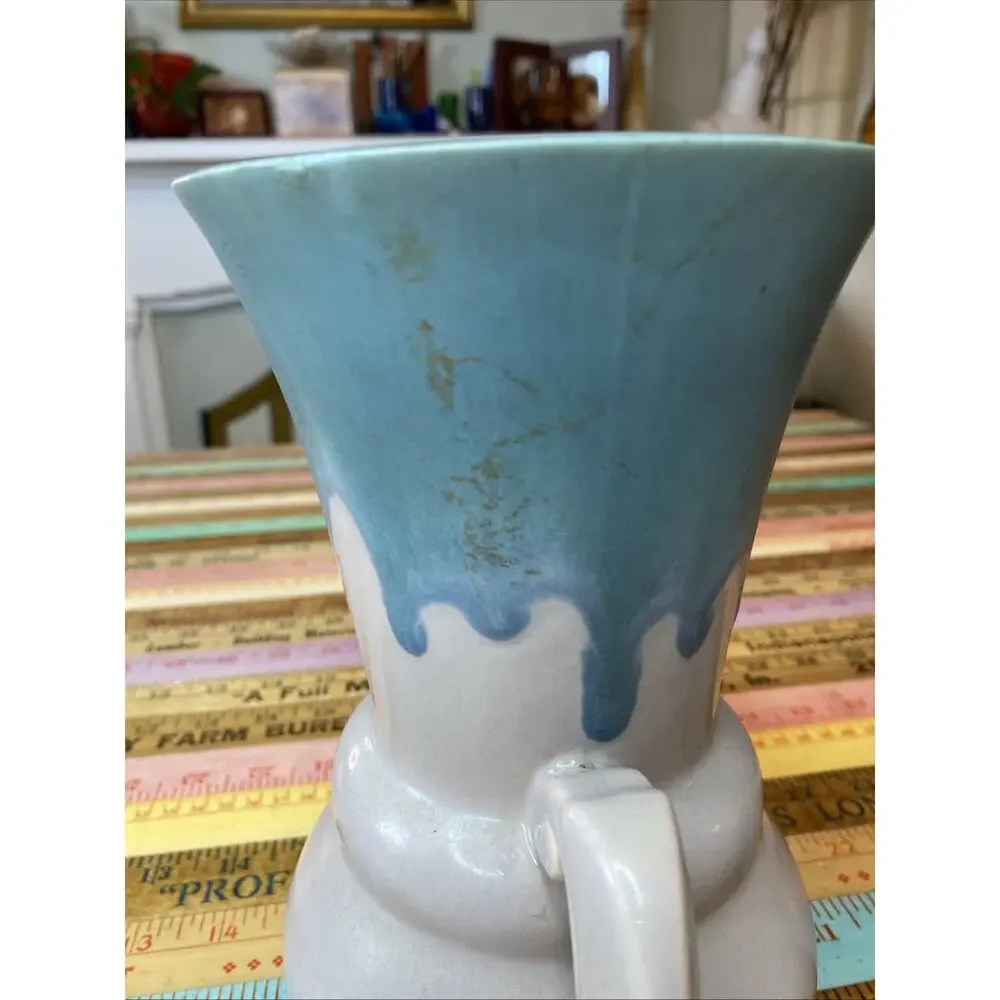 RARE ART DECO CIRCA 1910 Early ROSEVILLE ART POTTERY CARNELIAN VASE 8.5 Nouveau